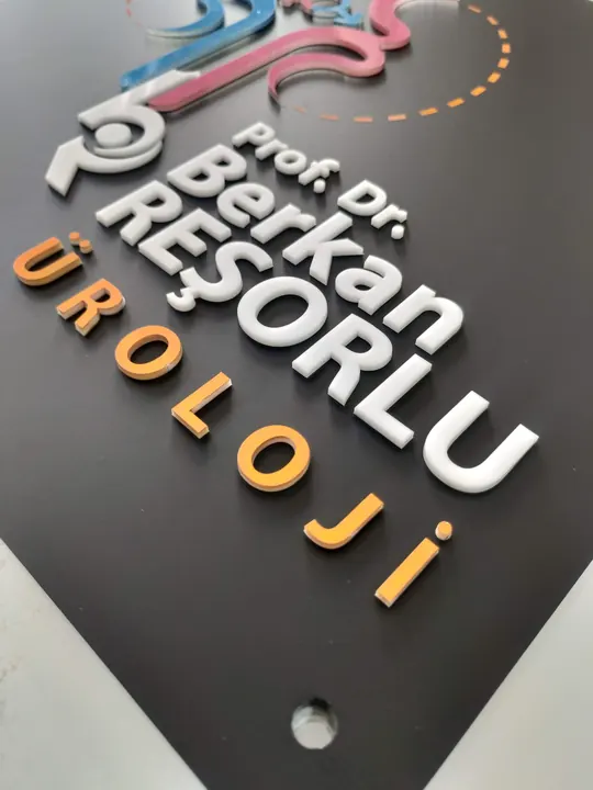 Pleksi & Ofis Tabelası — Graf Reklam Ankara gerçek uygulama örneği